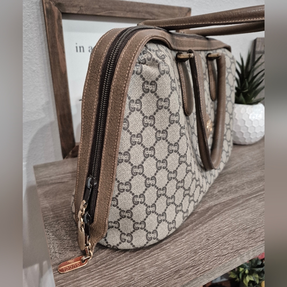 Gucci Large GG Canvas Satchel Bag - Picture 10 of 12